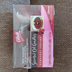 Glade Scented Oil Candles Dewberry Dreams Glass Holder New Sealed